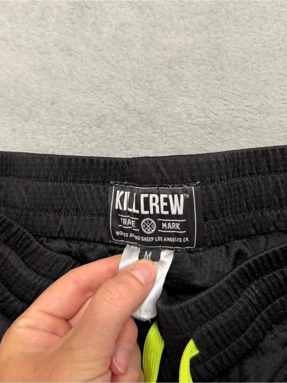 Kill Crew Muay Thai Flame Shorts Mens Medium Black Graphic Logo Athletic 4